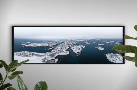 tirage photo panorama lofoten HENNINGSVAER norvège