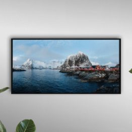 tirage photo panorama lofoten hamnoy norvège